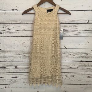 NWT Un Deux Trois Girls Ivory Lace Dress Size 8